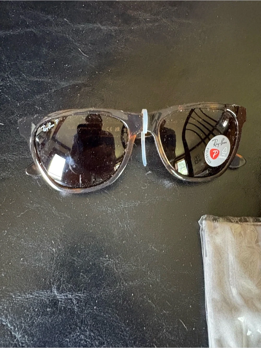 Ray-Ban sunglasses brand new w case and clean cloth.Never out of style! Torti